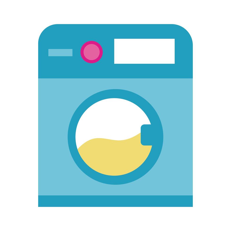 wash machine flat style icon vector