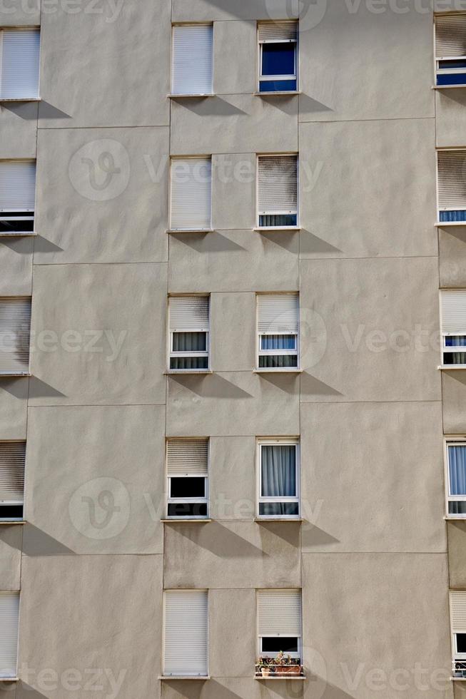 window on the facade of the house photo