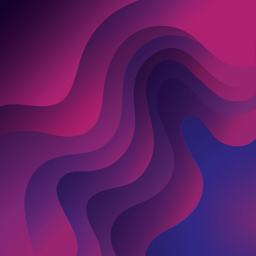 Fondo de ondas colores rosa y morado vector