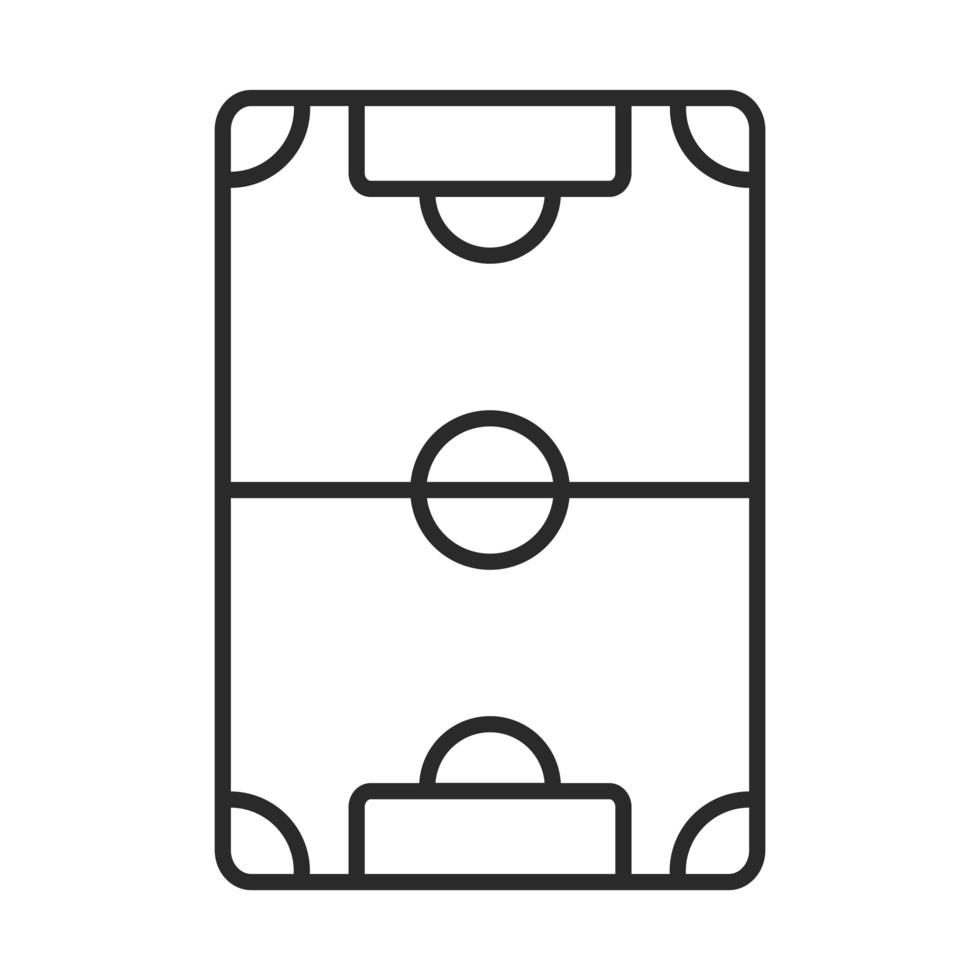 soccer game court league recreational sports tournament line style icon vector
