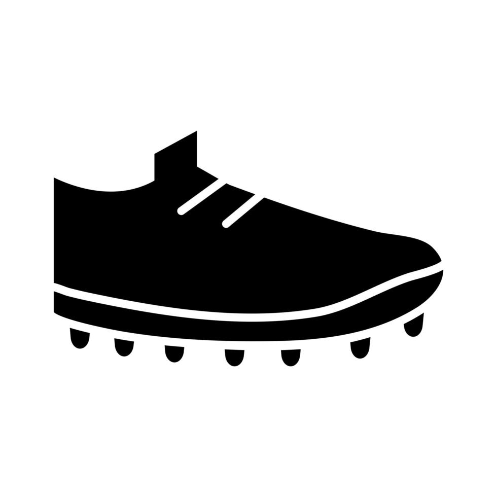 juego de fútbol zapato equipo liga torneo de deportes recreativos silueta estilo icono vector