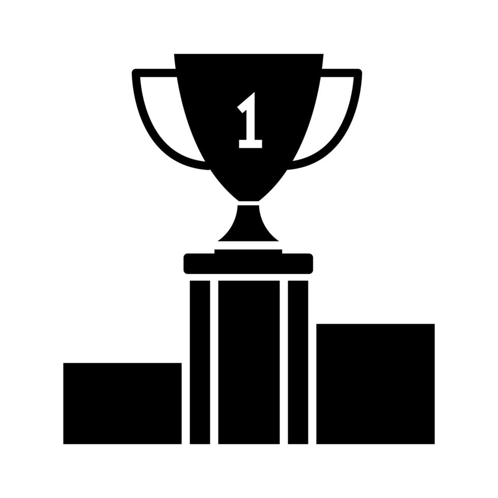 basketball game championship trophy recreation sport silhouette style icon vector