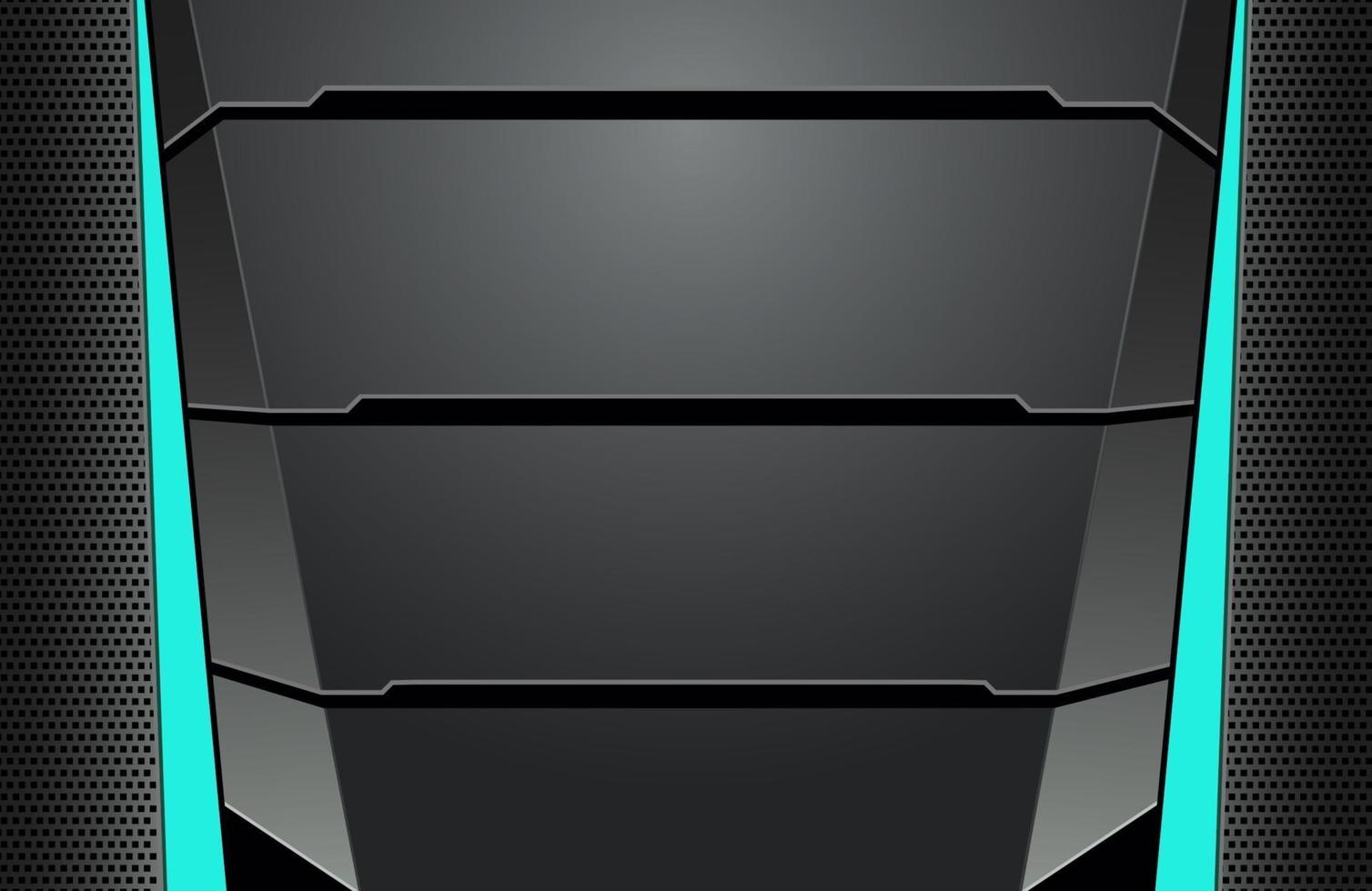 Dark black and blue minimal tech background abstract modern background texture. Design tech innovation concept vector