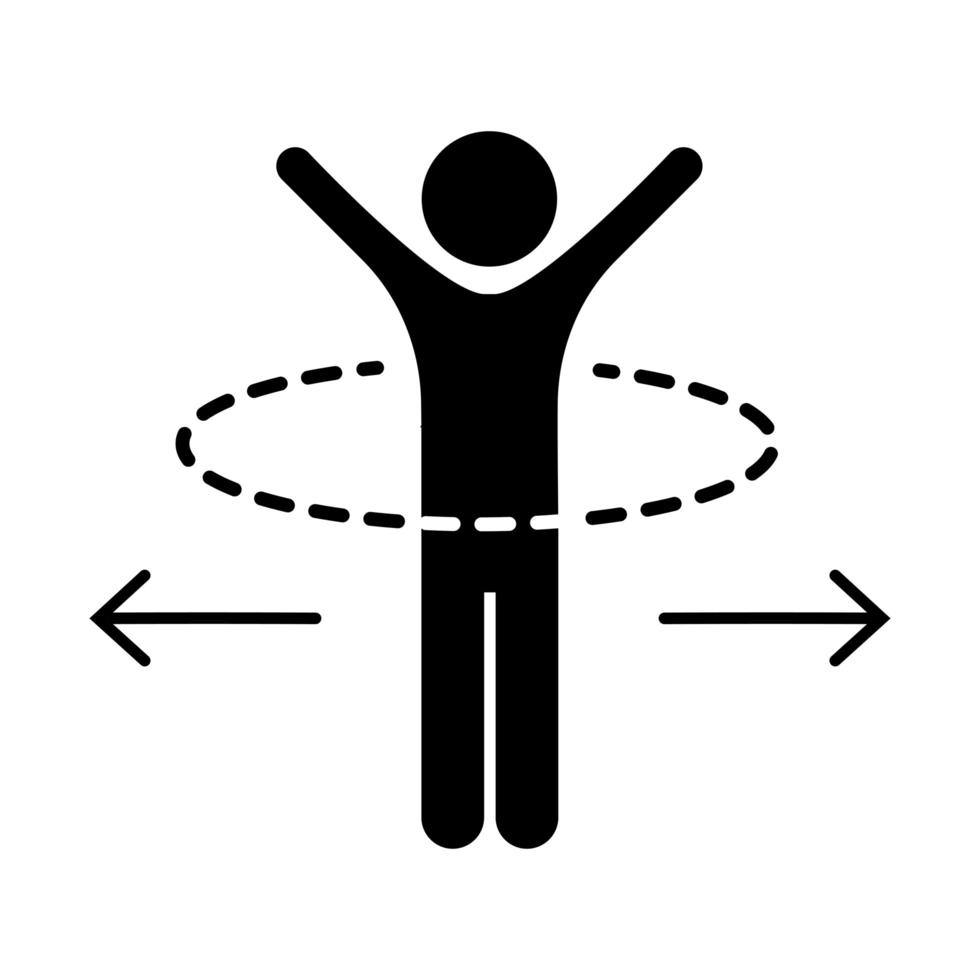 covid 19 coronavirus social distancing prevention people keep a distance around outbreak spreading vector silhouette style icon