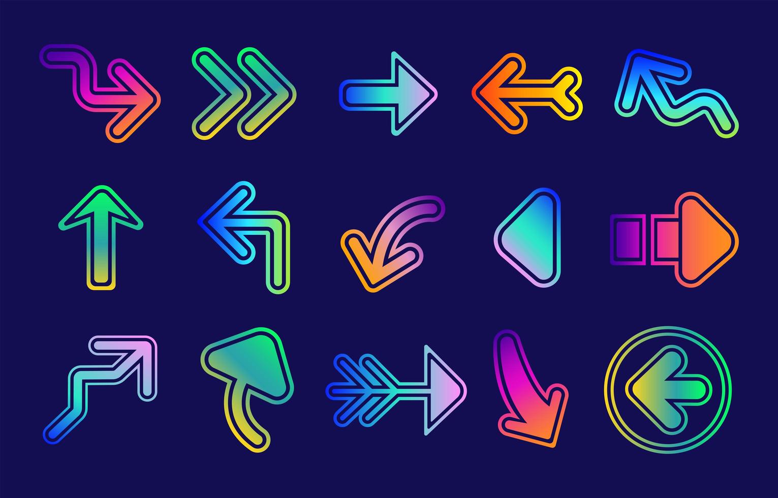 Colorful Arrow Icon vector