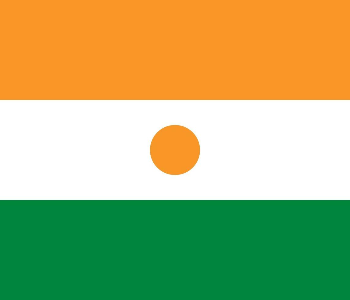 Niger officially flag vector