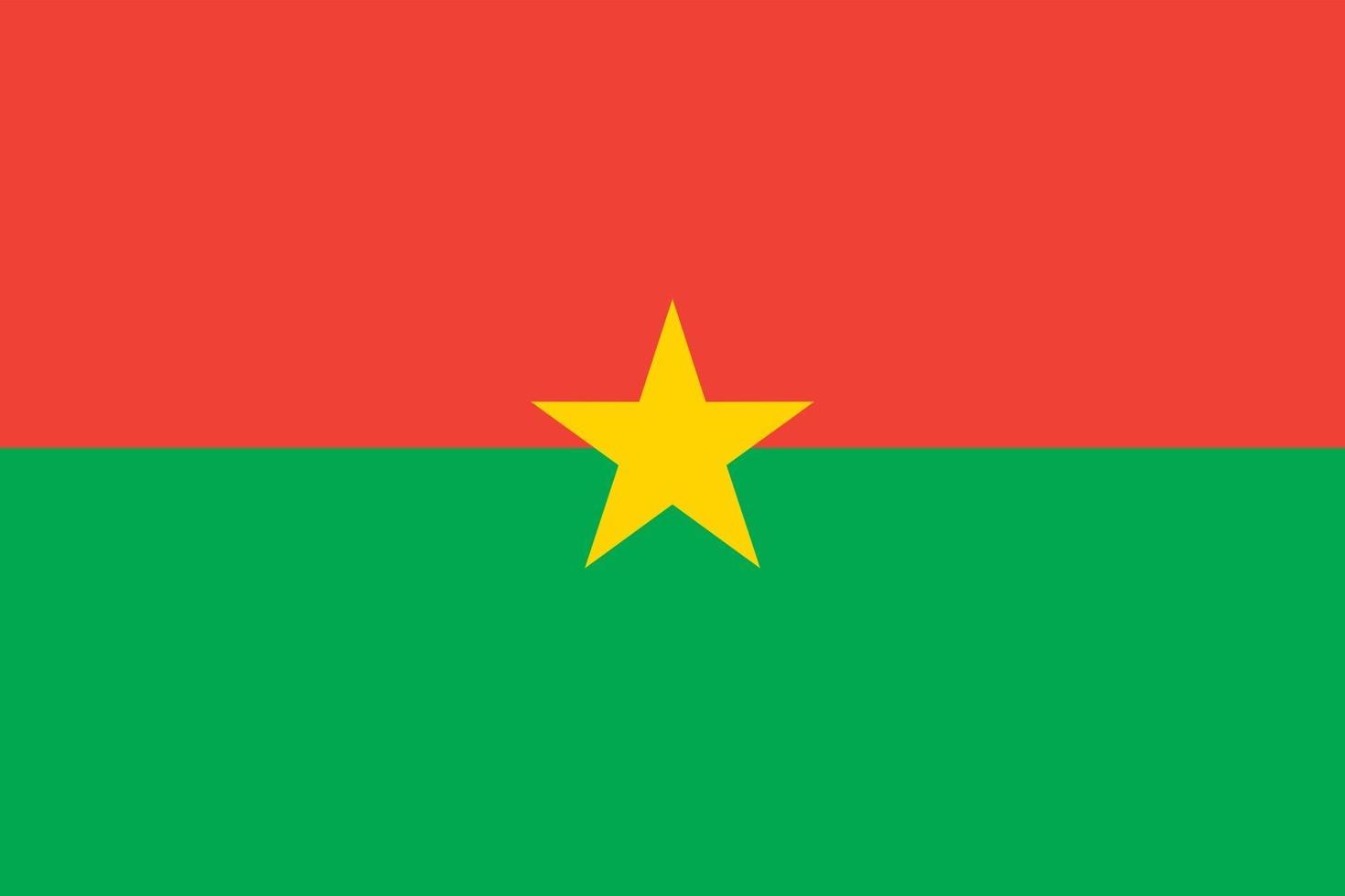 Burkina Faso officially flag vector