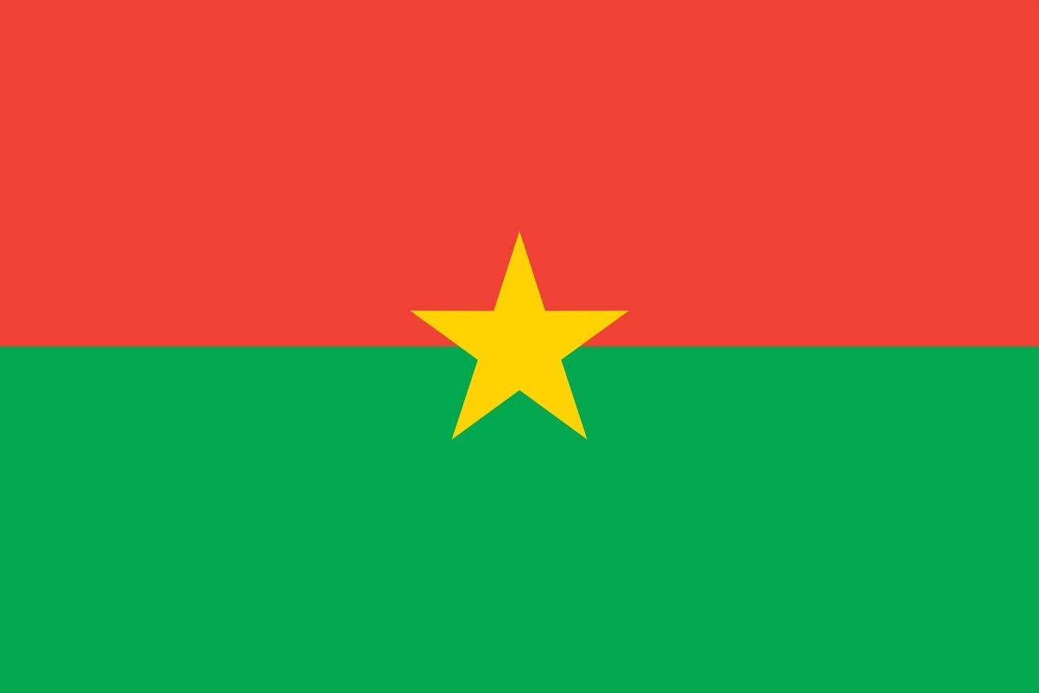 burkina faso oficialmente bandera vector