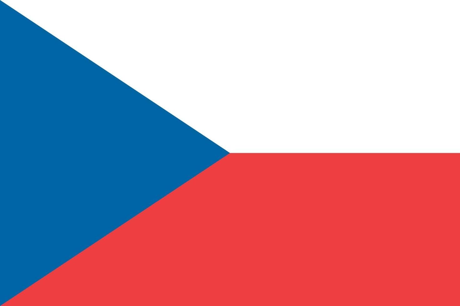 Czech Republic officially flag vector