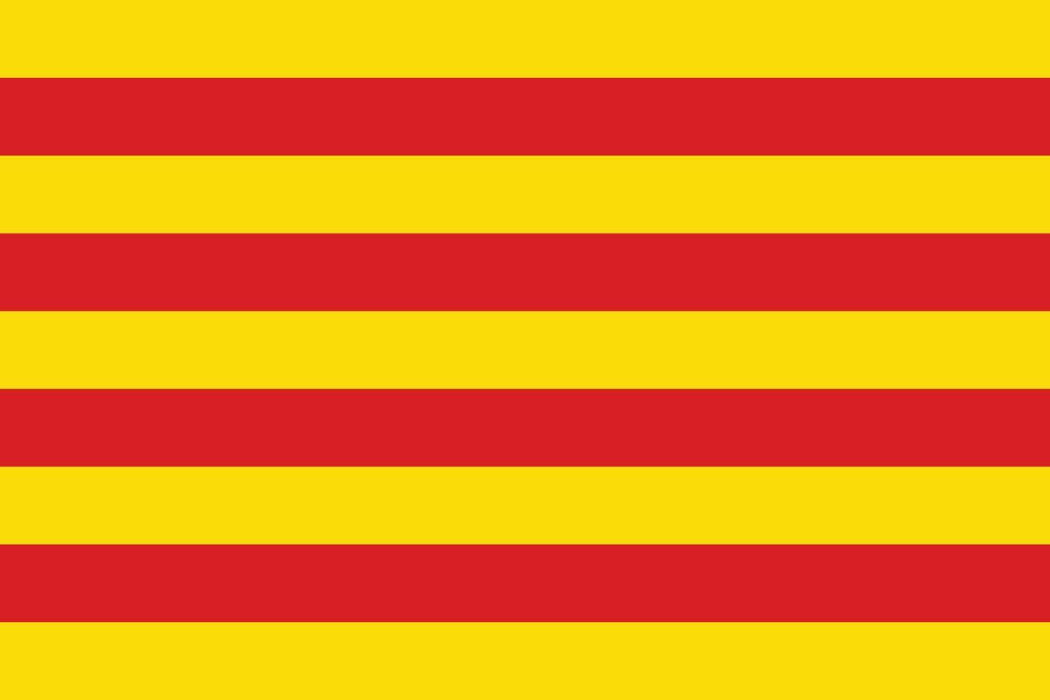 Catalonia officially flag vector