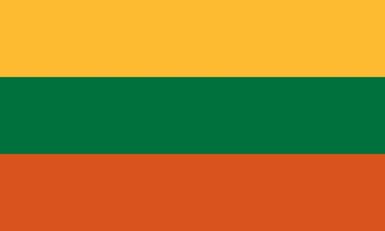 Lithuania officially flag vector