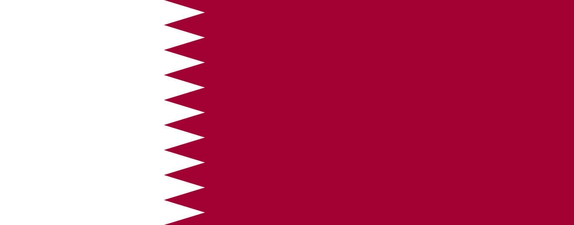 bandera de qatar oficialmente vector