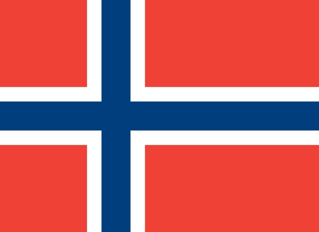 noruega oficialmente bandera vector