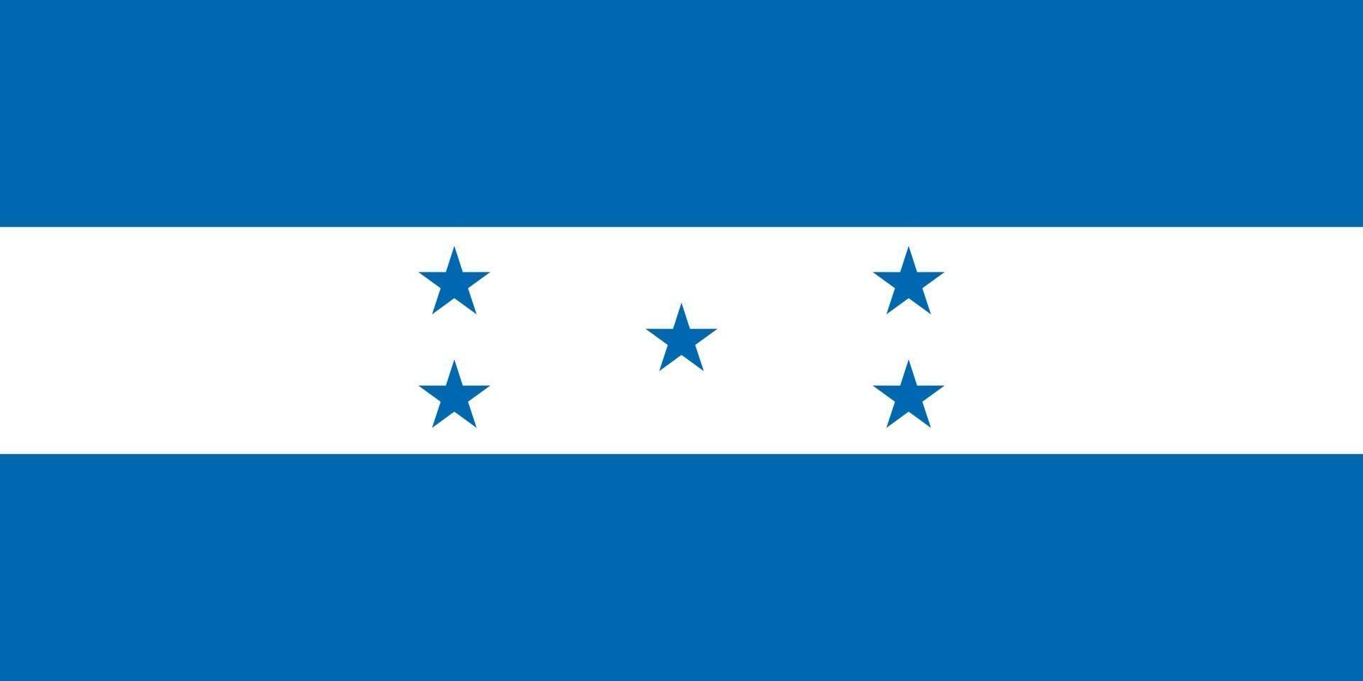 bandera de honduras oficialmente vector