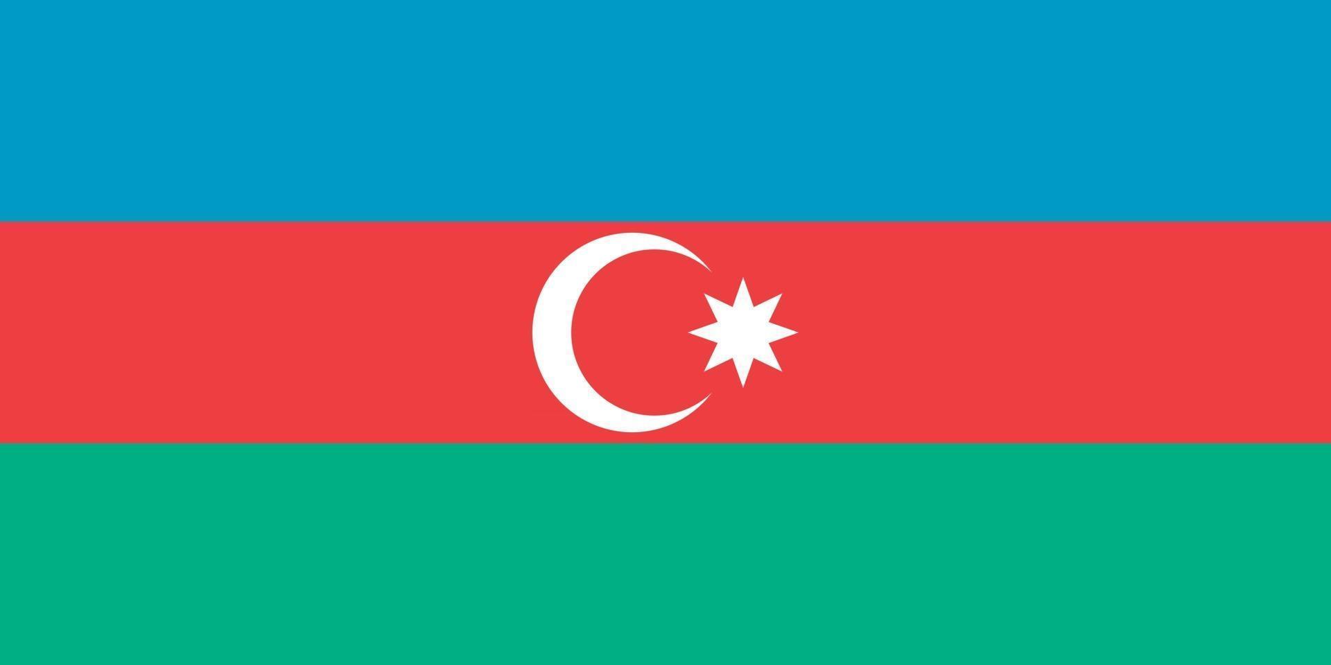 bandera de azerbaiyán oficialmente vector