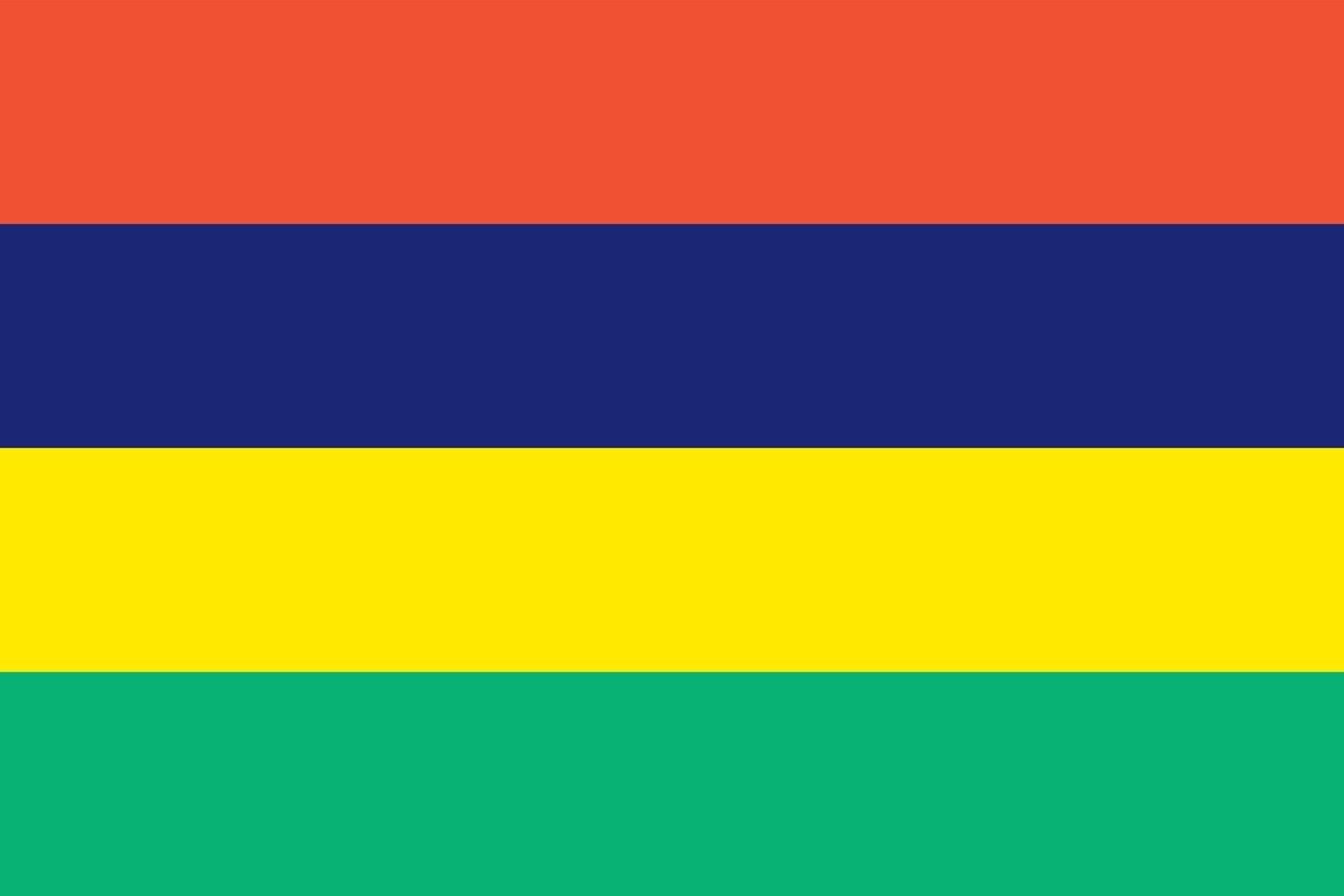 Mauritius officially flag vector