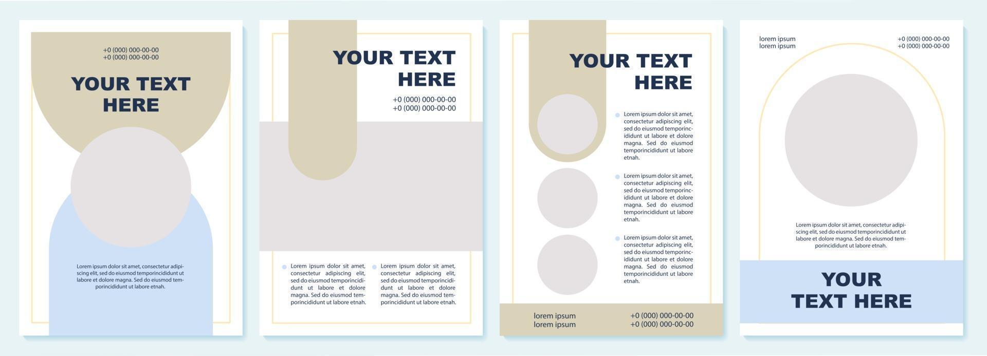 Industry presentation brochure template vector