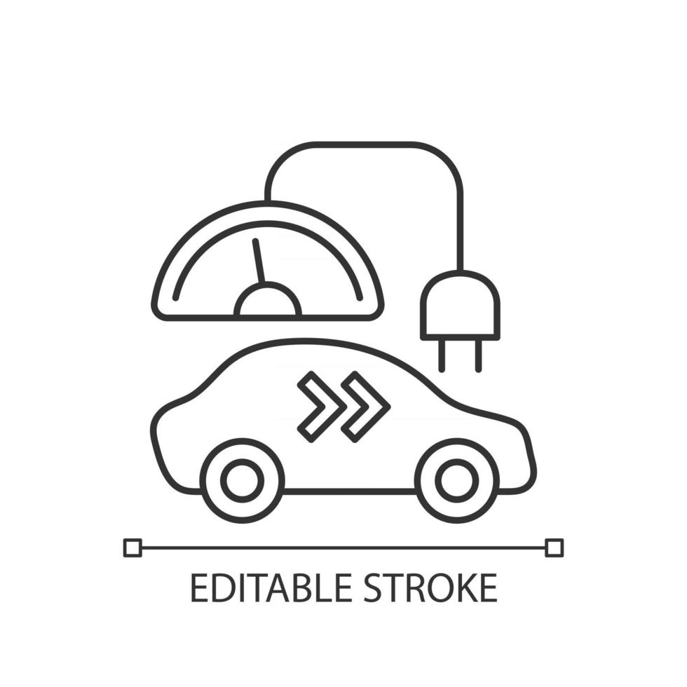 Level 2 charger linear icon vector