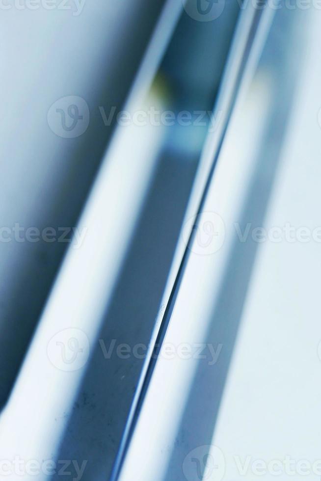 An amazing and beautiful macro with space and clearness about a crystal prism on white background photo