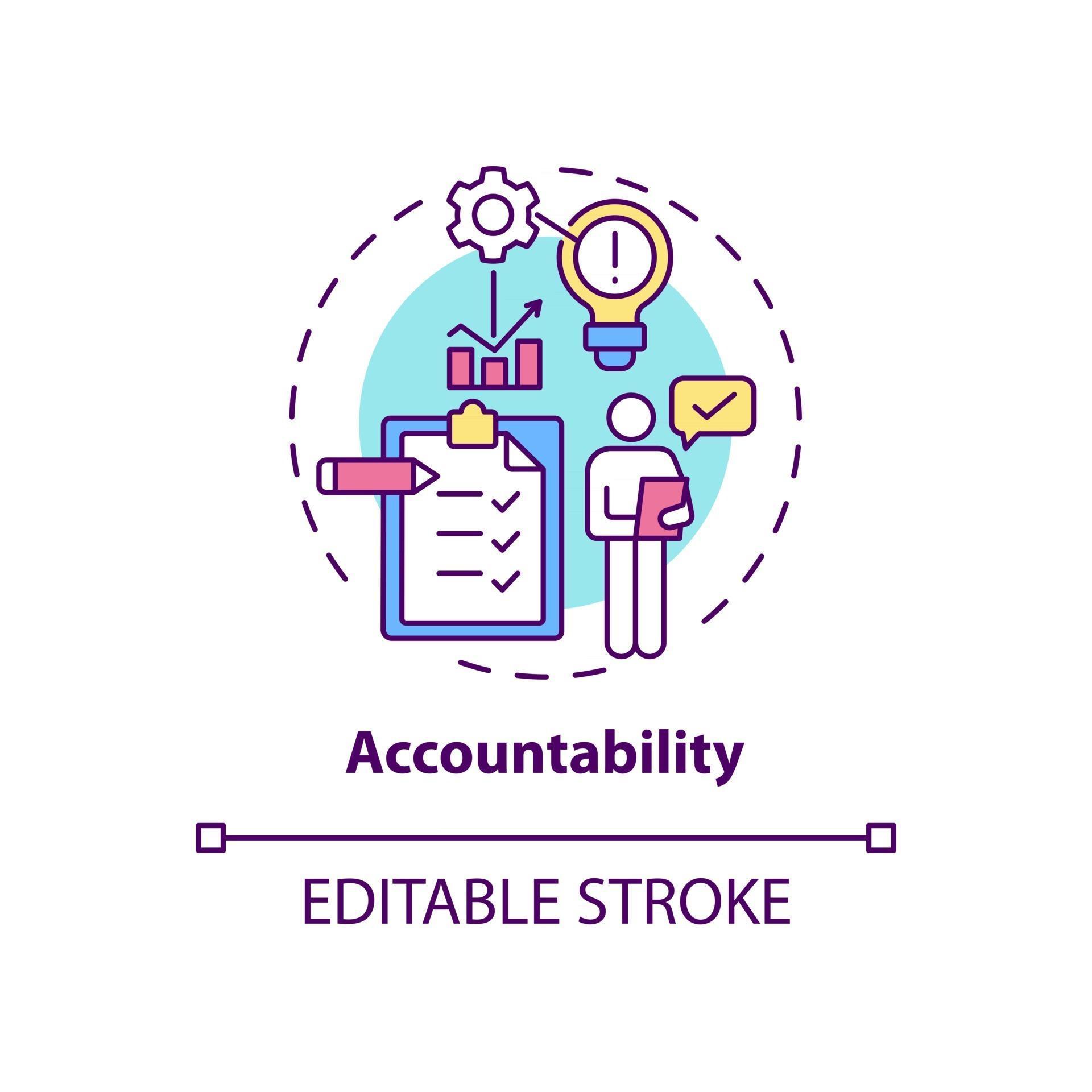 Accountability concept icon 2580803 Vector Art at Vecteezy