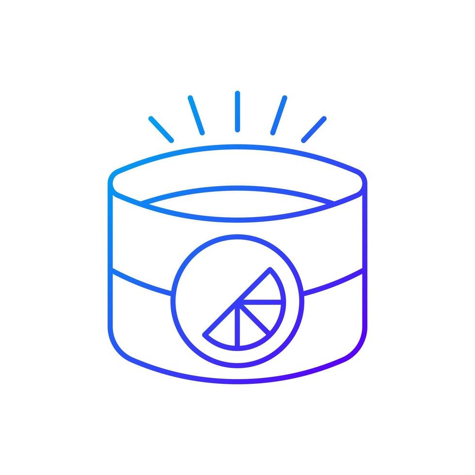 Branded light reflective armband gradient linear vector icon
