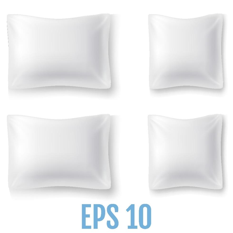 Set of Mock Up of a Realistic Pillows vector