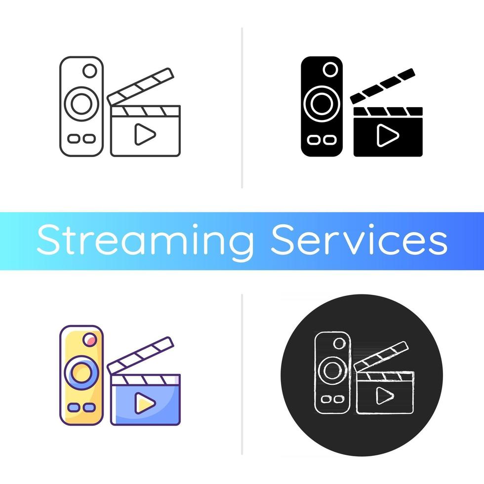 Movies streaming icon vector