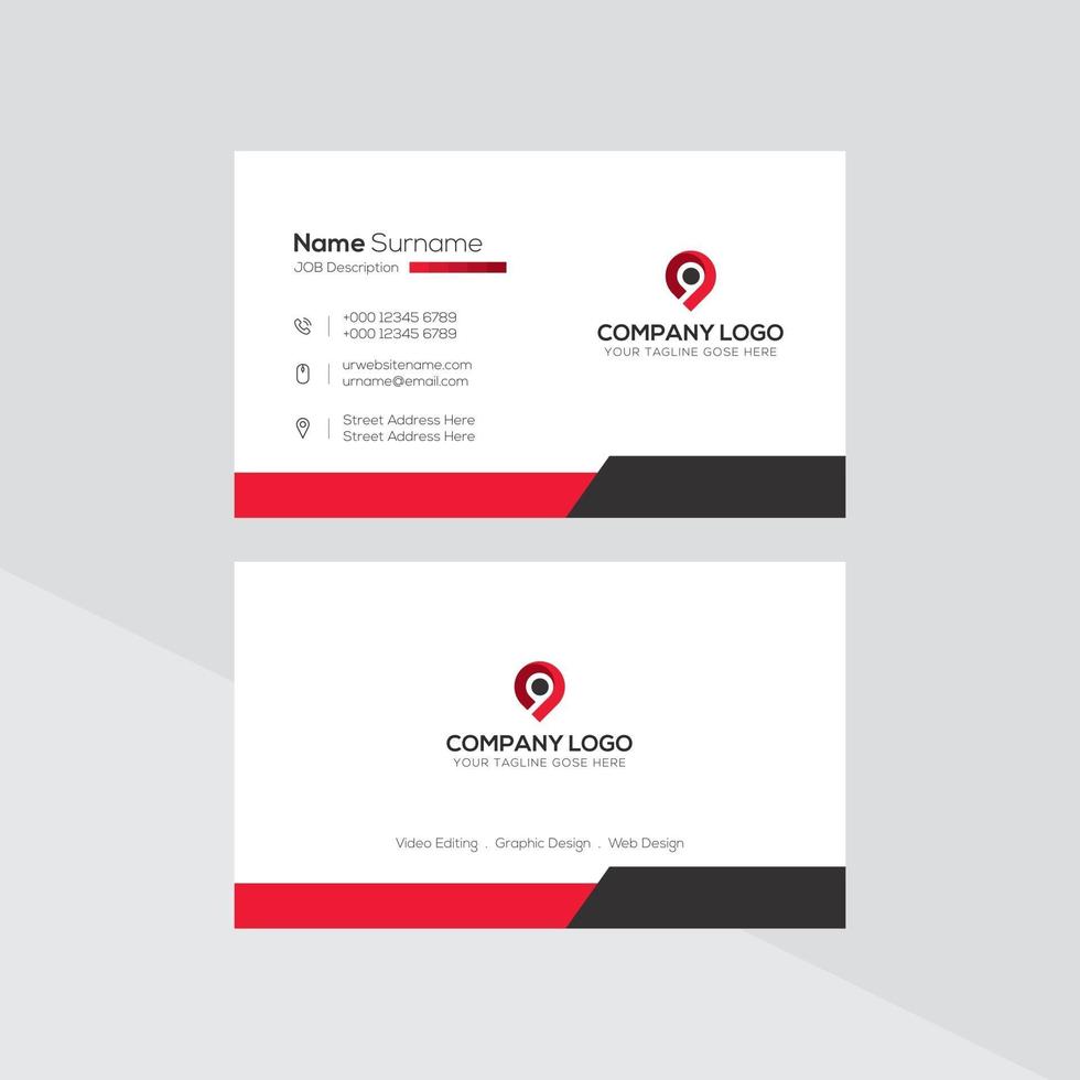 Modern Creative Business Card Template vector