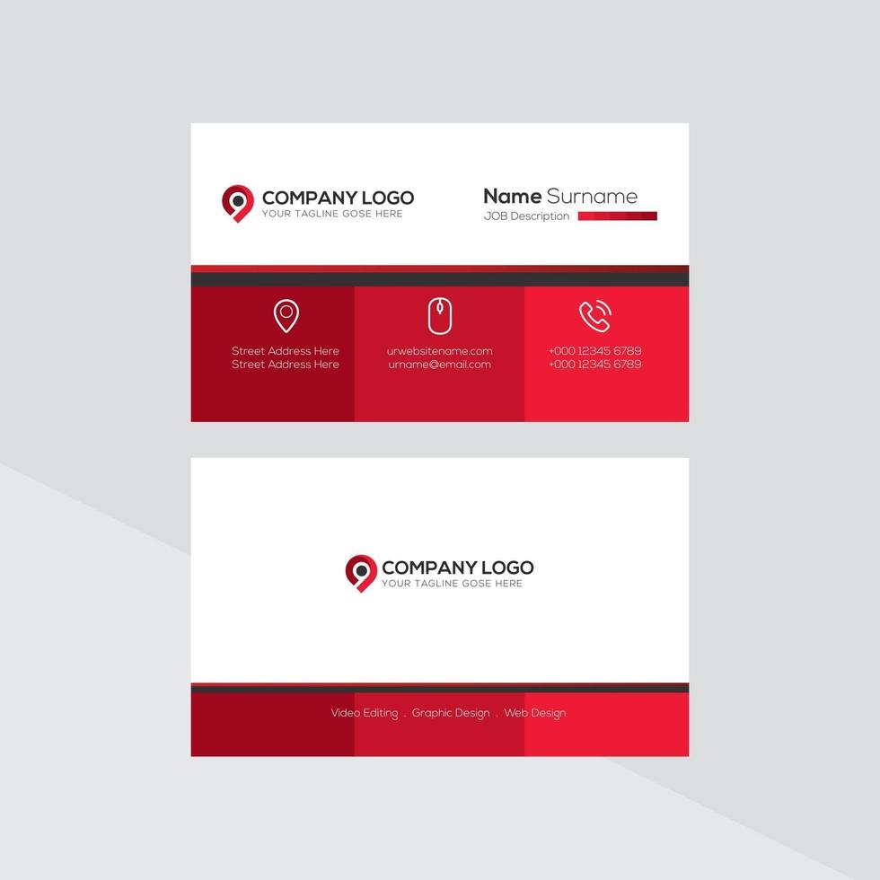 Modern Creative Business Card Template vector
