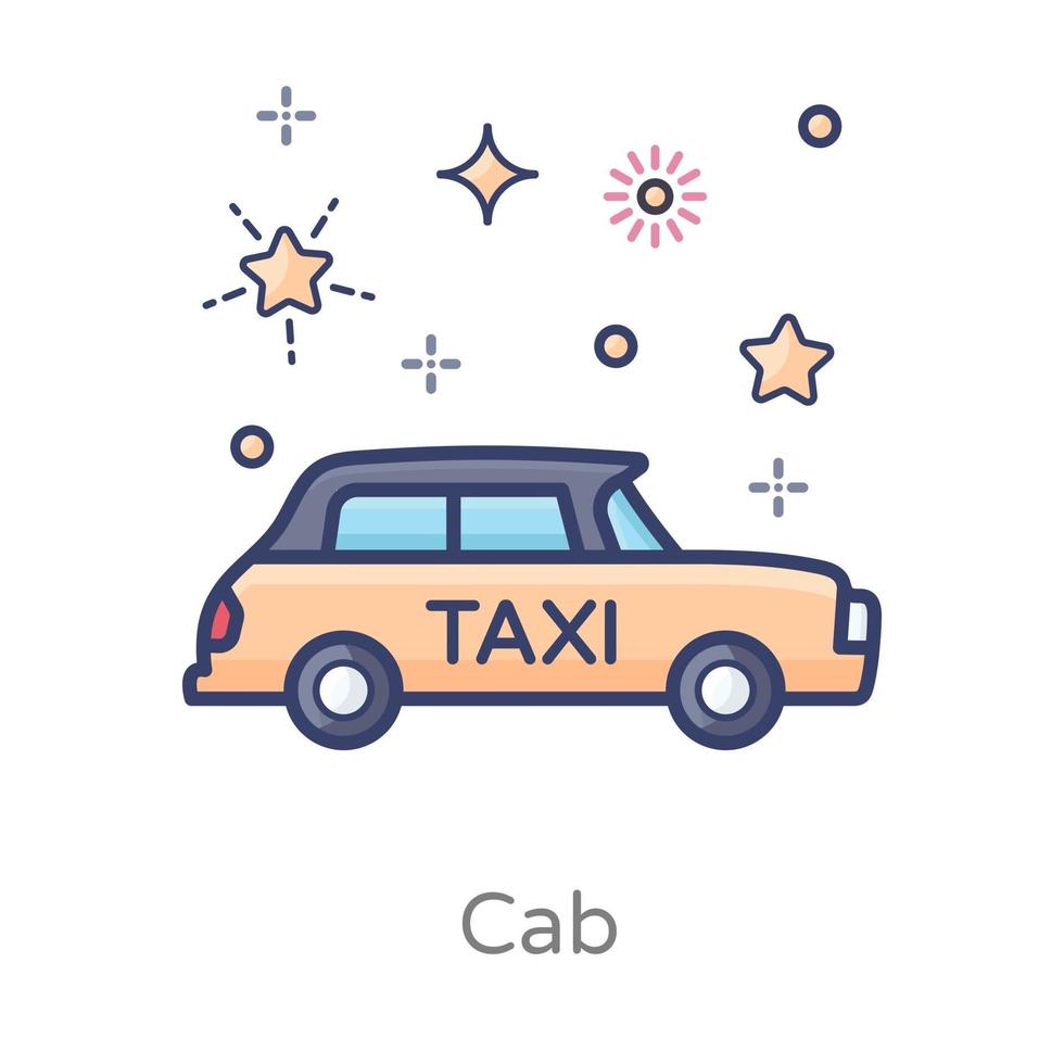 Cab Local Transport vector