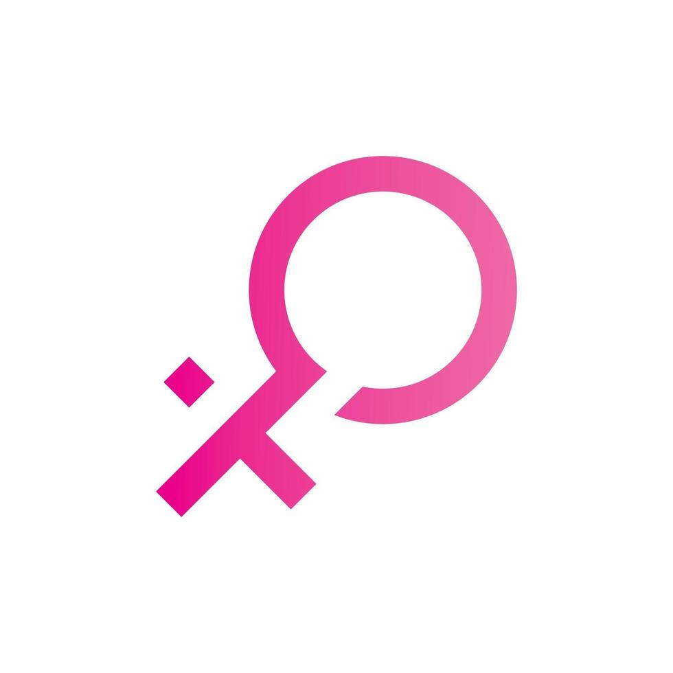 logotipo de símbolo de género de sexo e igualdad de hombres y mujeres ilustración vectorial vector