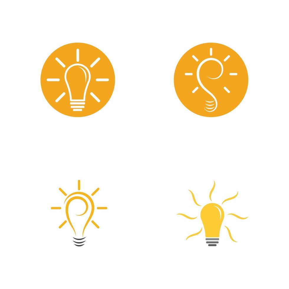 light bulb symbol icon vector