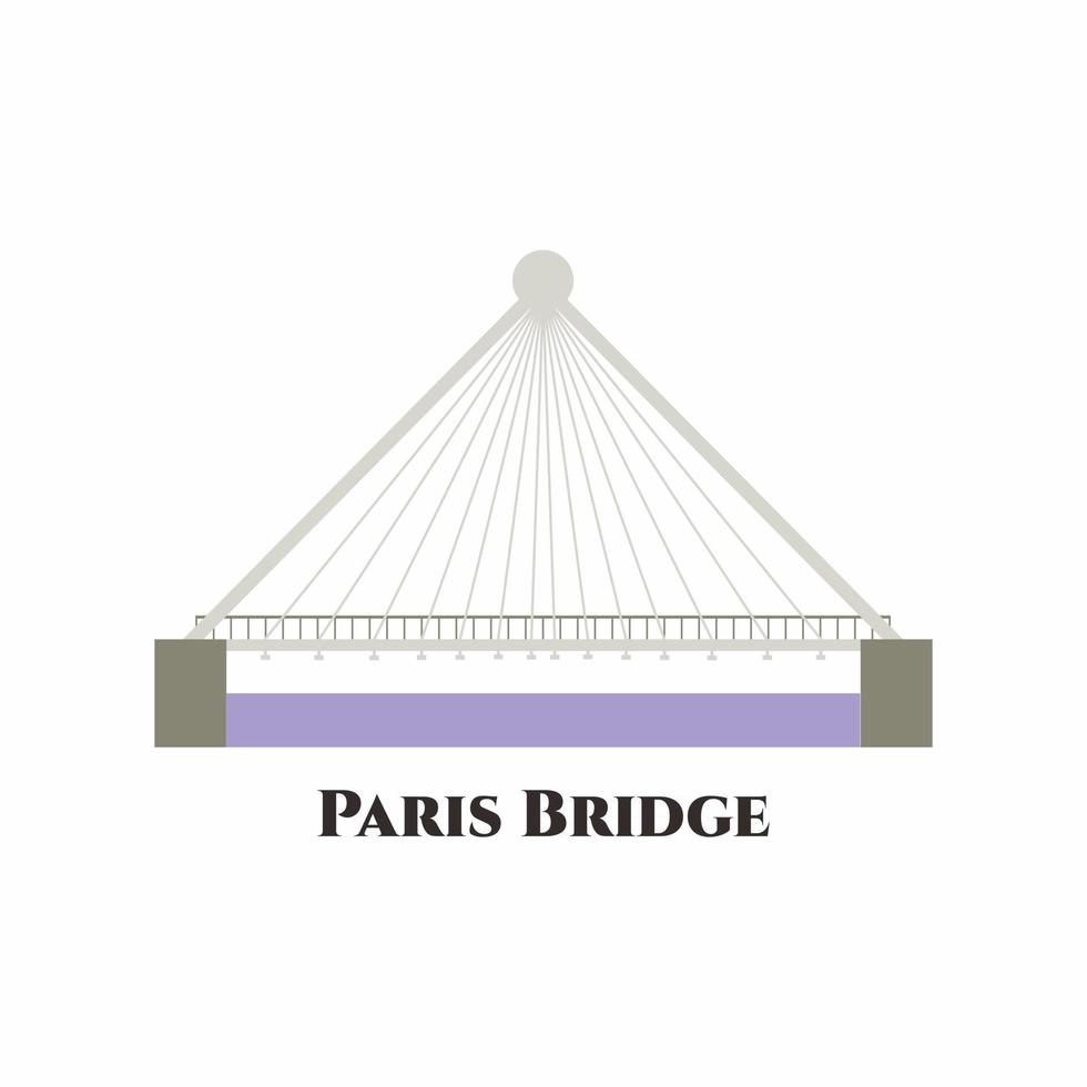 puente de parís en andorra vector