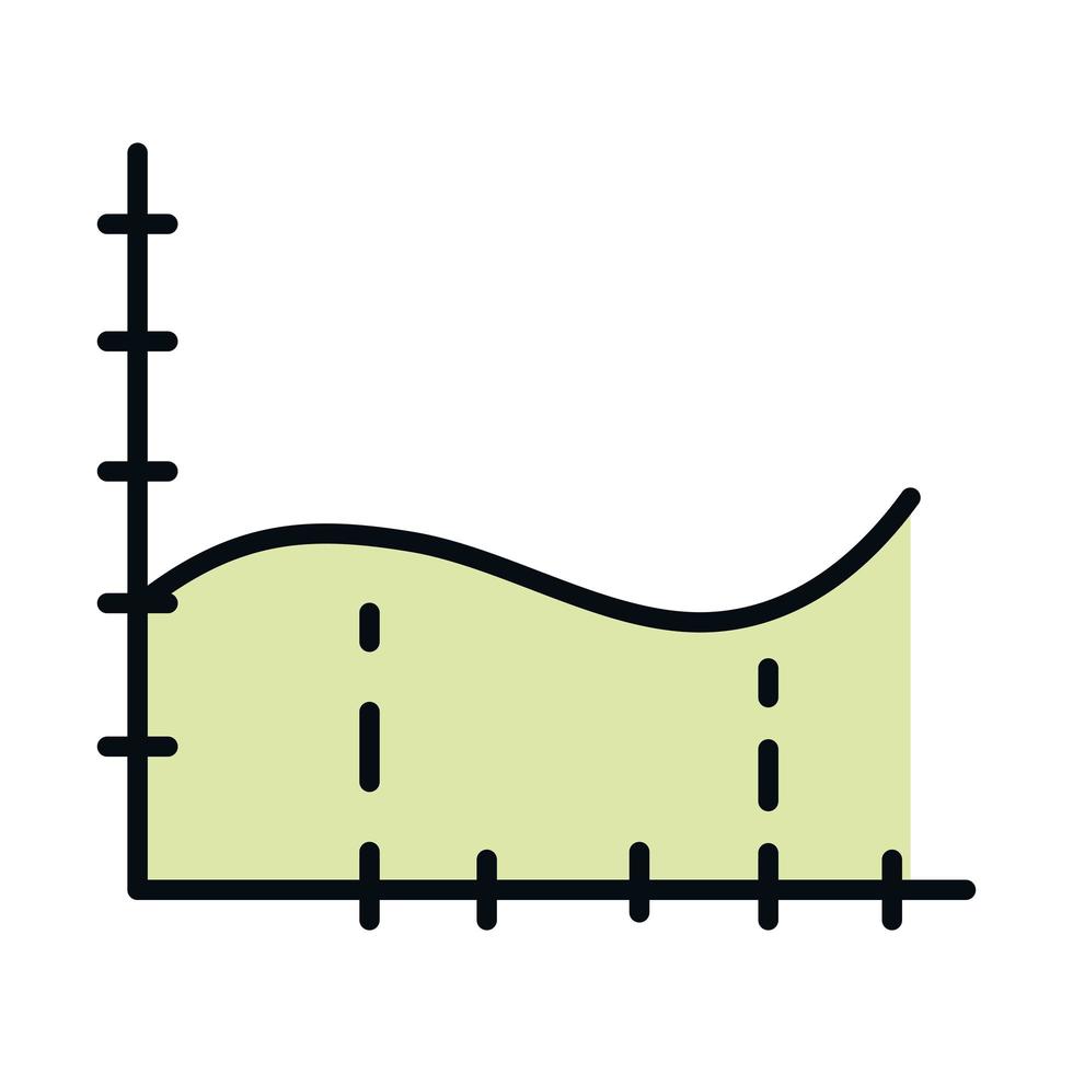 math education school science algebra graph lesson line and fill style icon vector
