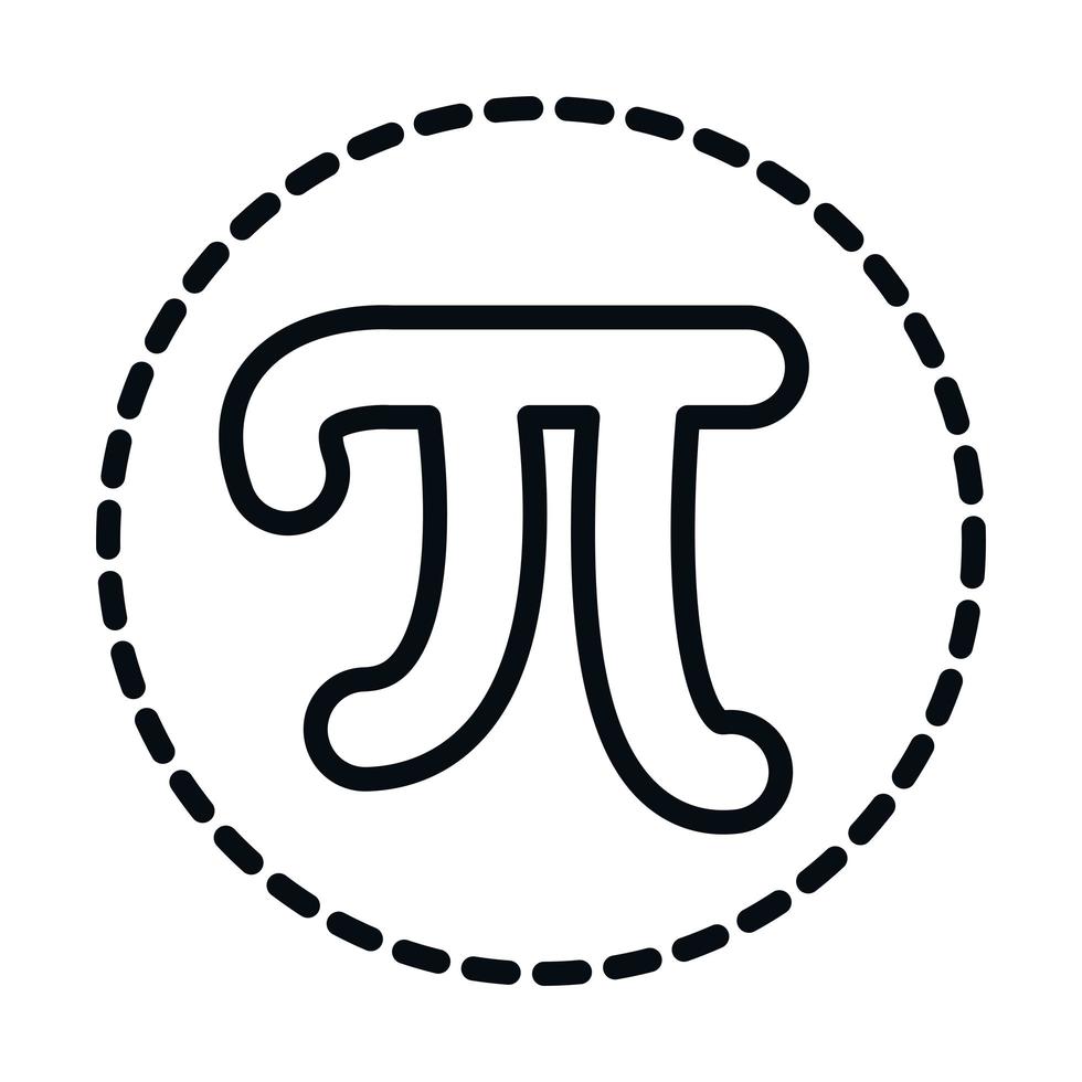 math education school science pi symbol line and style icon 2582926 ...