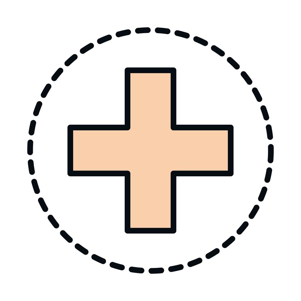 math education school science arithmetic addition symbol line and fill style icon vector