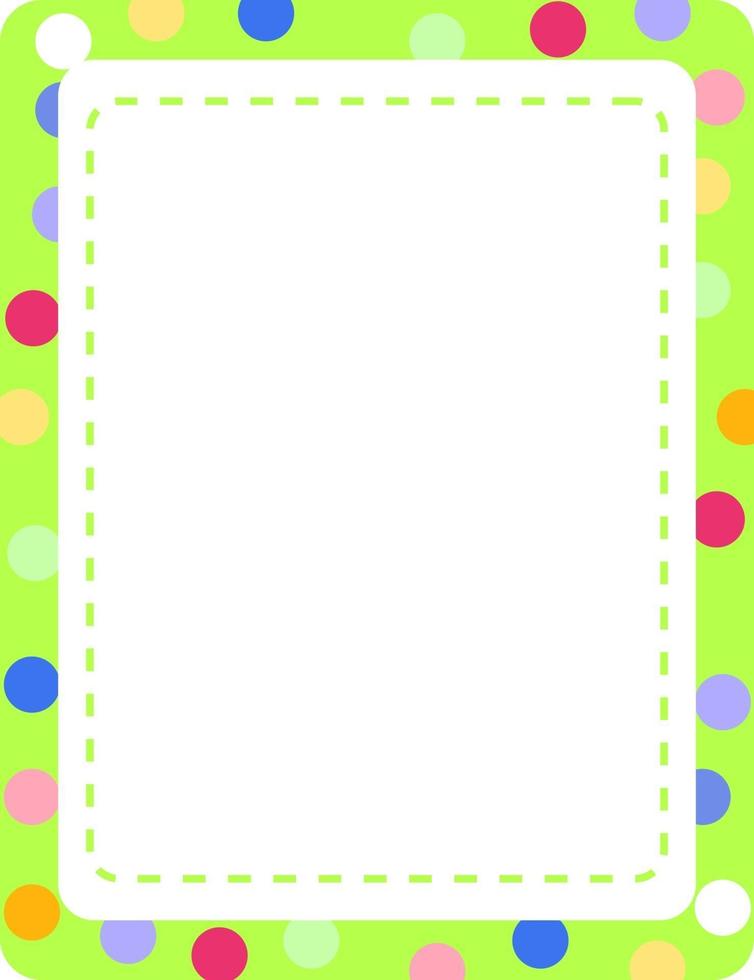 Empty colourful frame banner template vector