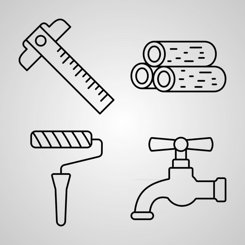 Construction Icon Set Vector illustration