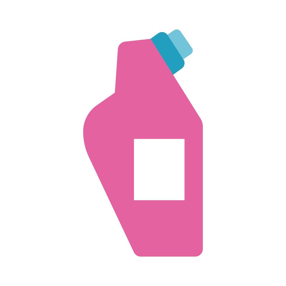 disinfectant plastic bottle product flat style vector