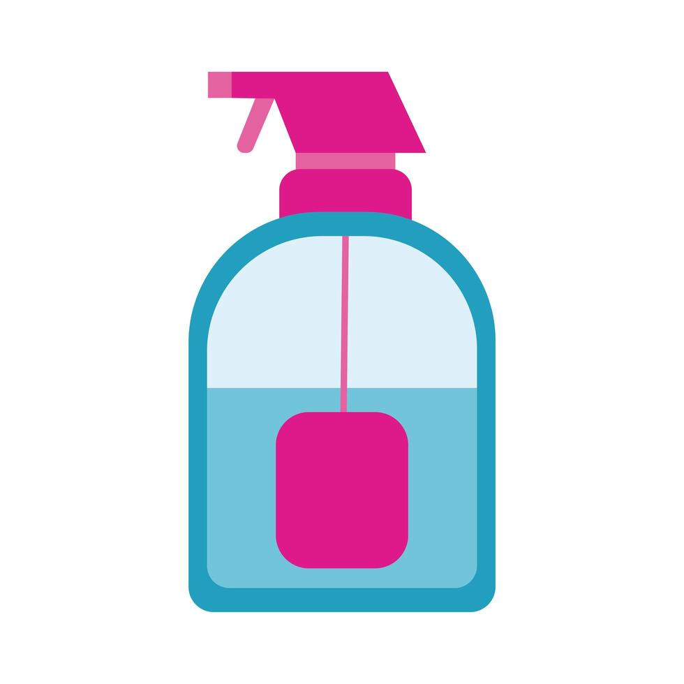 disinfectant spray bottle product flat style vector