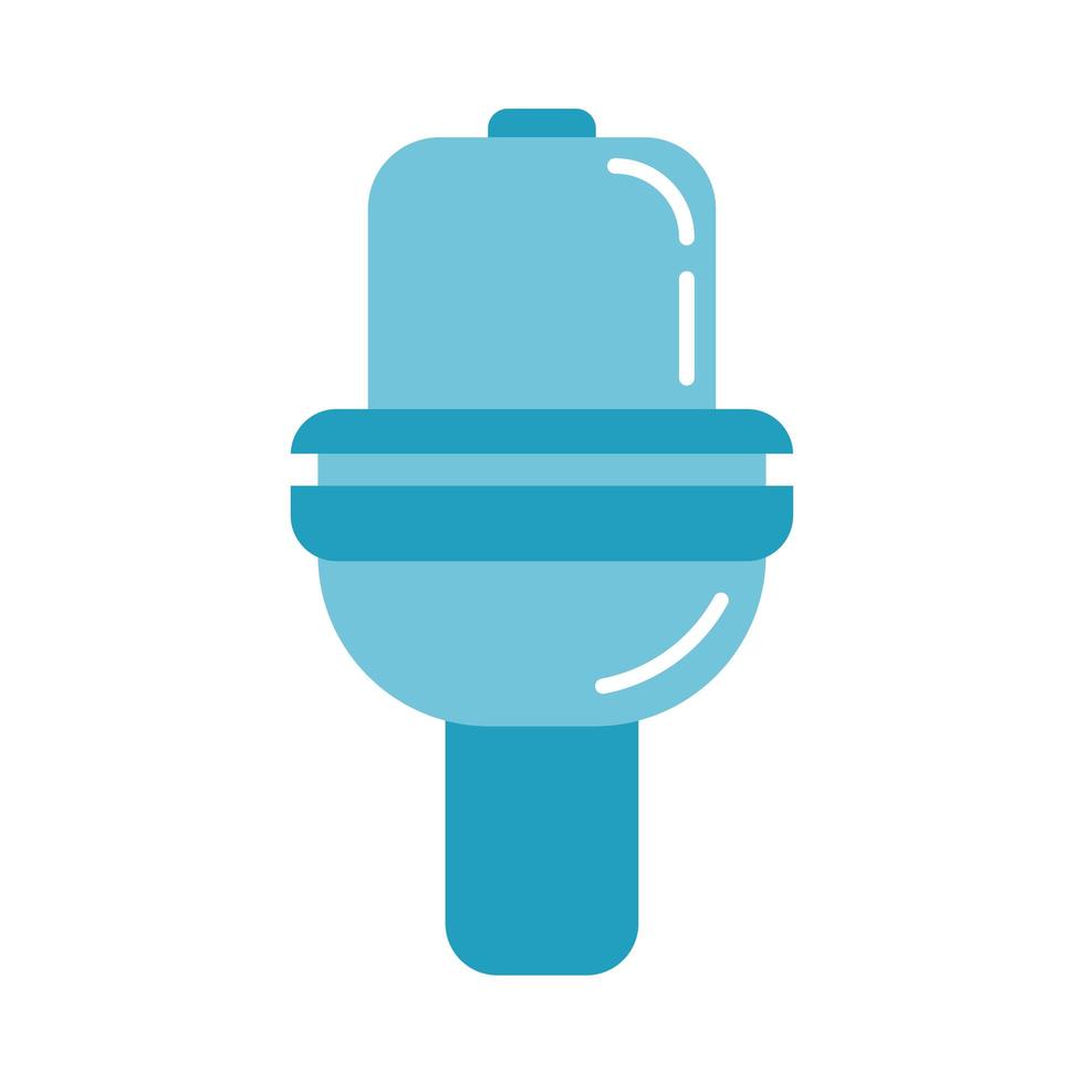 toilet bathroom flat style icon vector