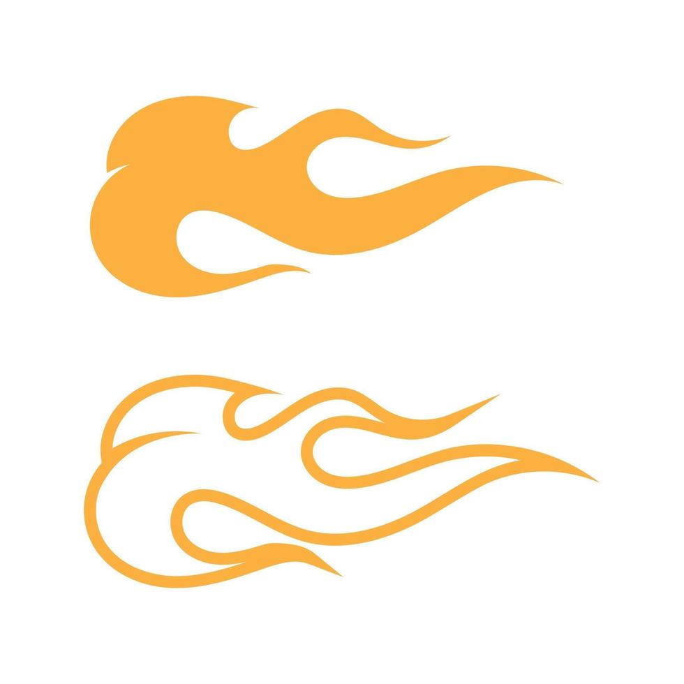 Fire flame nature logo and symbols icons template vector