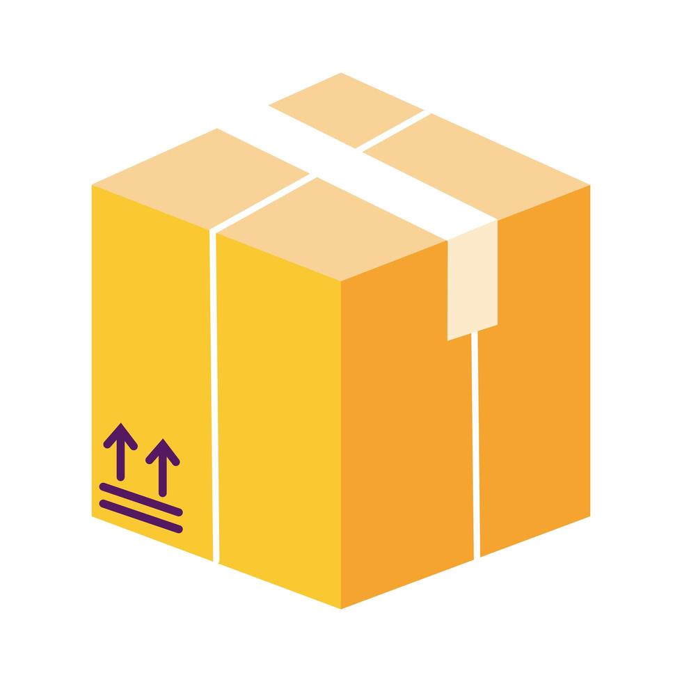 box delivery service detailed style vector