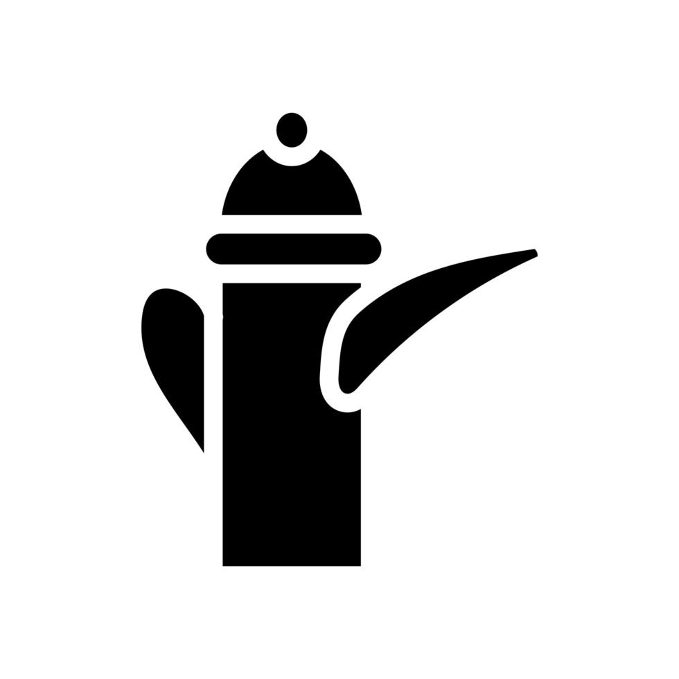 tea pot line style icon vector