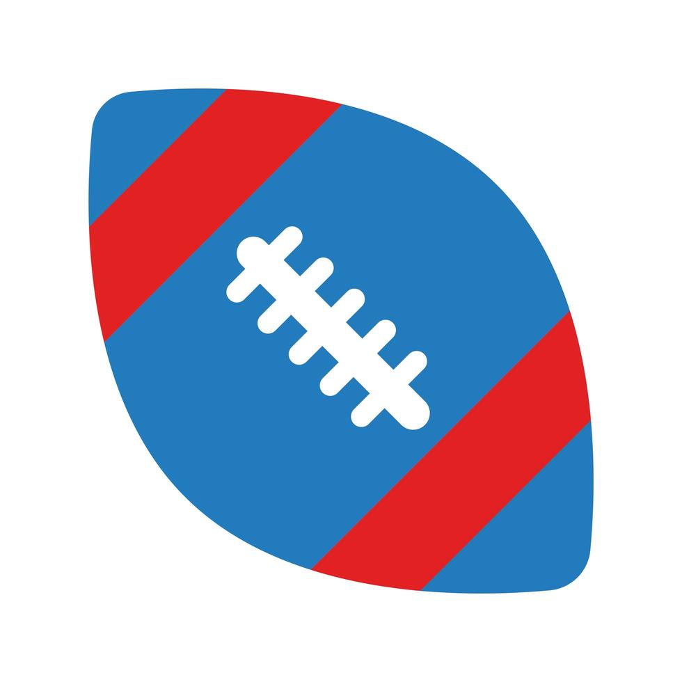 football american sport balloon flat style vector