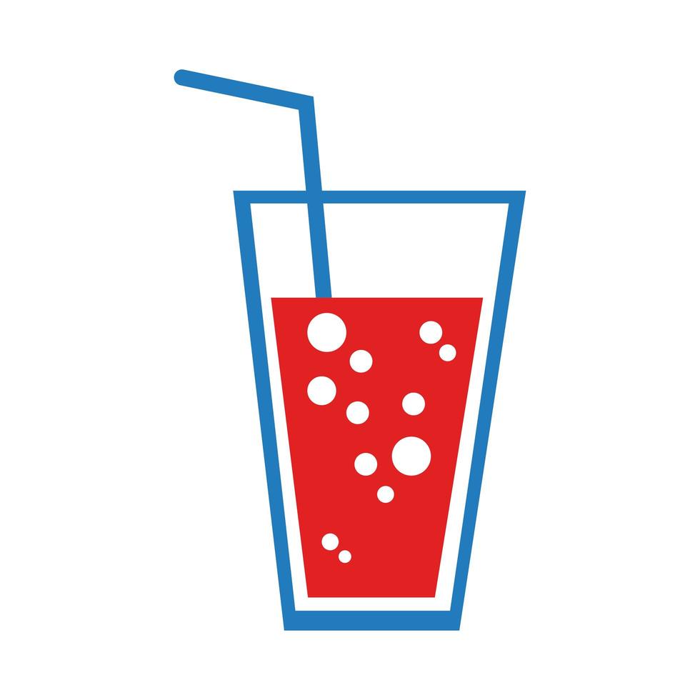 soda drink flat style icon vector