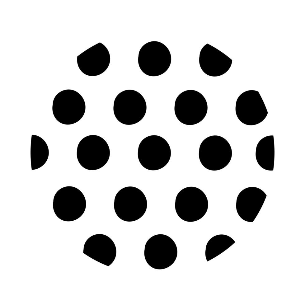 dotted organic pattern line style vector