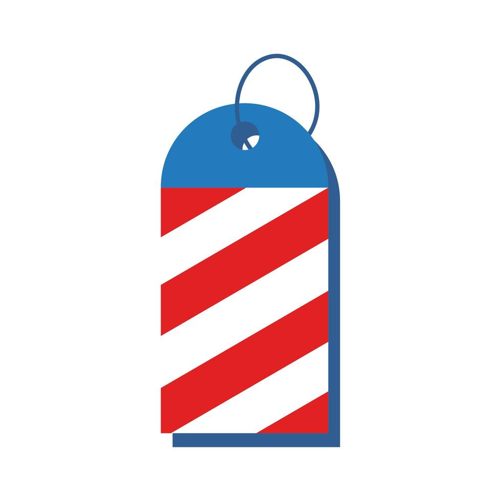 commercial tag usa independence day flat style vector