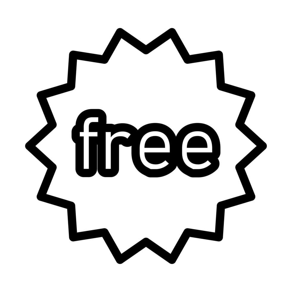 icono de estilo plano de sello comercial gratis vector