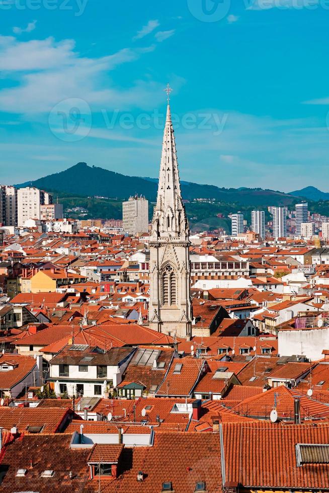 cityscape of Bilbao city Spain photo